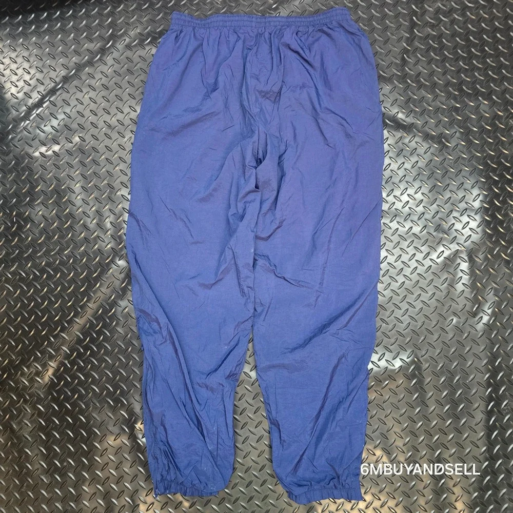 Vintage Nike Windbreaker Track Pants Navy Blue Nylon Baggy XL RN 56323 CA 05553